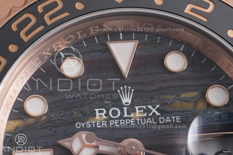 Tiger Iron Bracelet Sh3285 126715 Edition Master Oyster II CHNR on ARF Dial RG Best GMT 1111